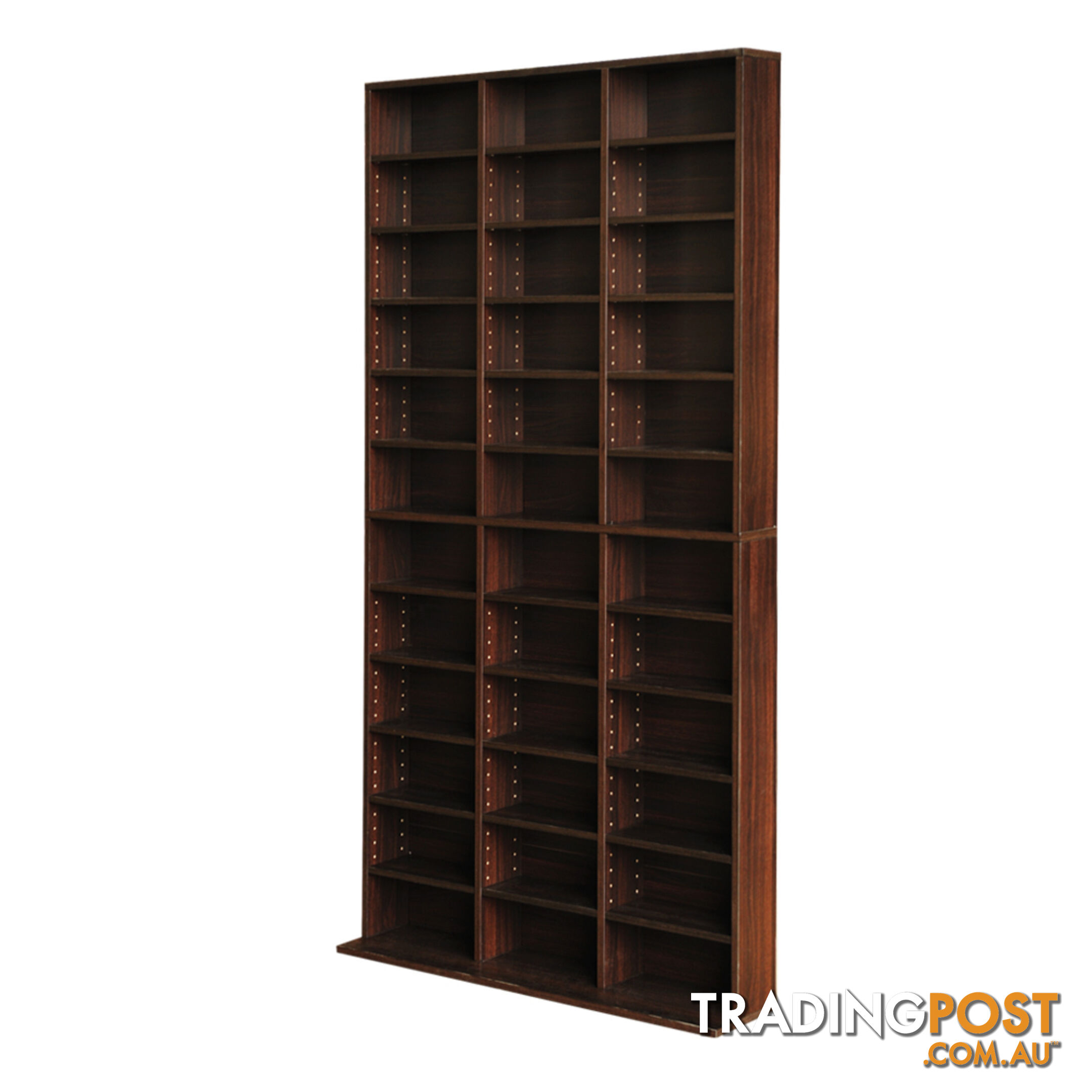 Adjustable CD DVD Book Storage Shelf Brown