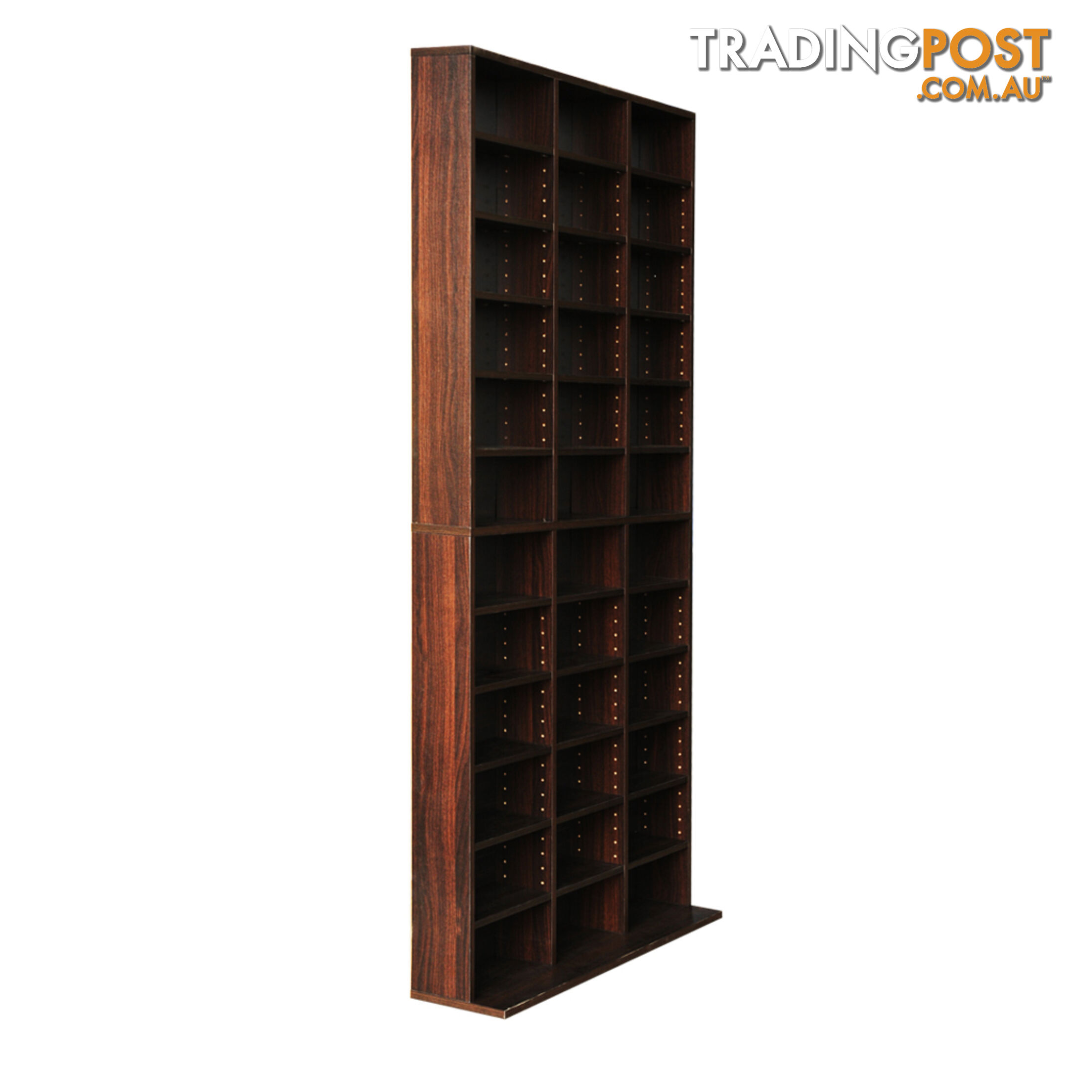 Adjustable CD DVD Book Storage Shelf Brown