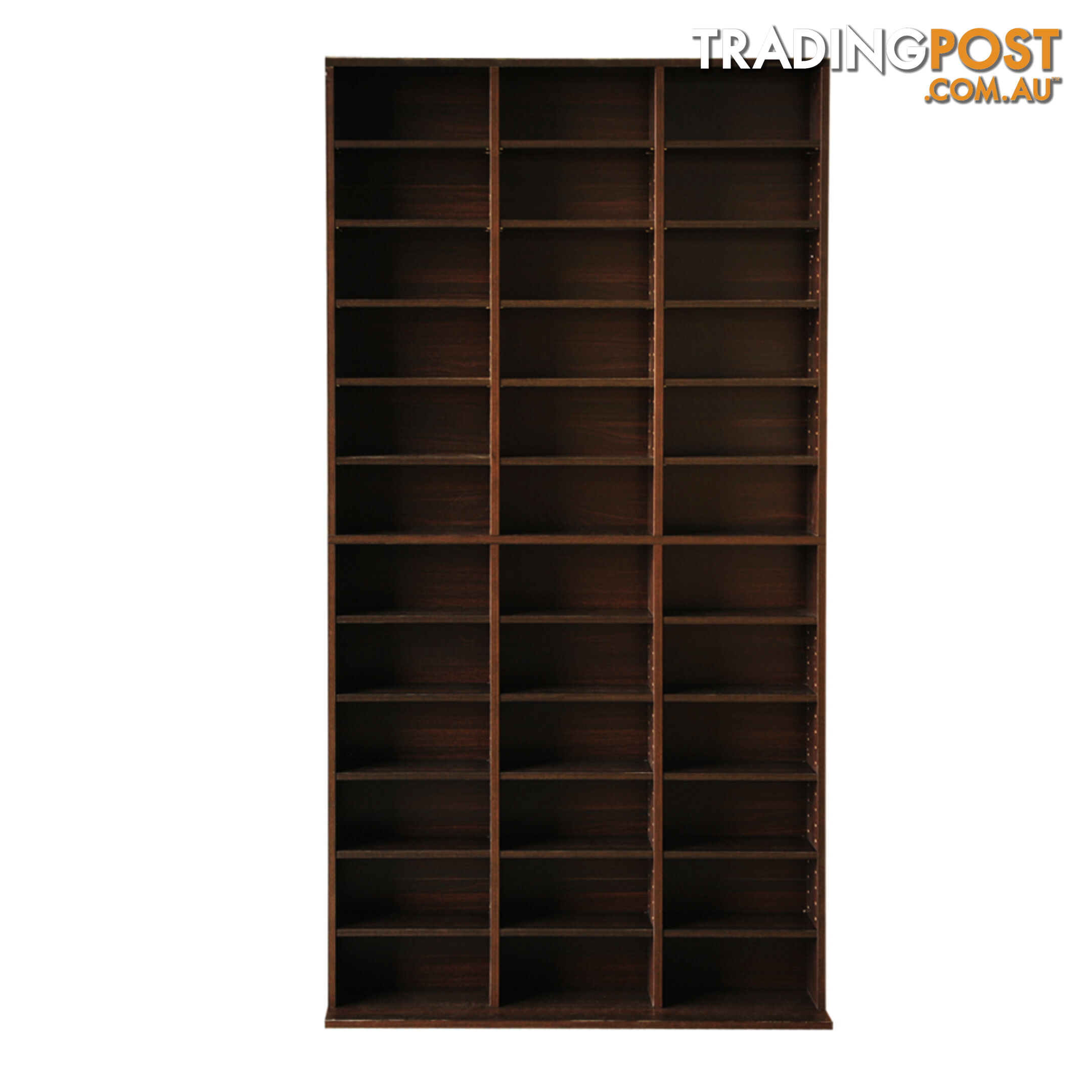 Adjustable CD DVD Book Storage Shelf Brown