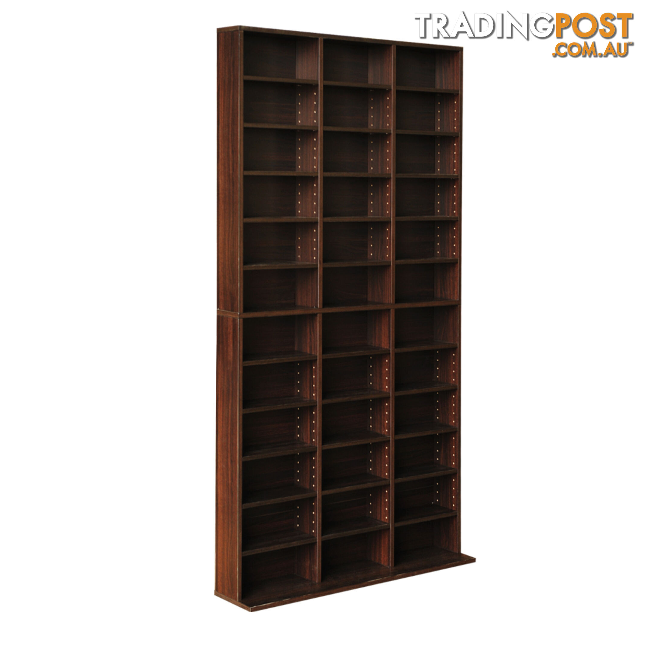 Adjustable CD DVD Book Storage Shelf Brown