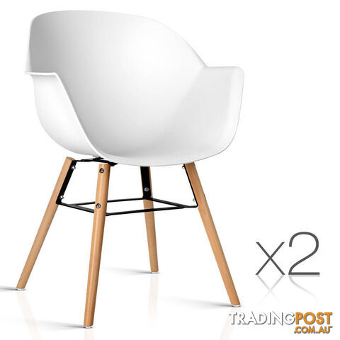 Set of 2 Eames Replica DAW Dining Chair