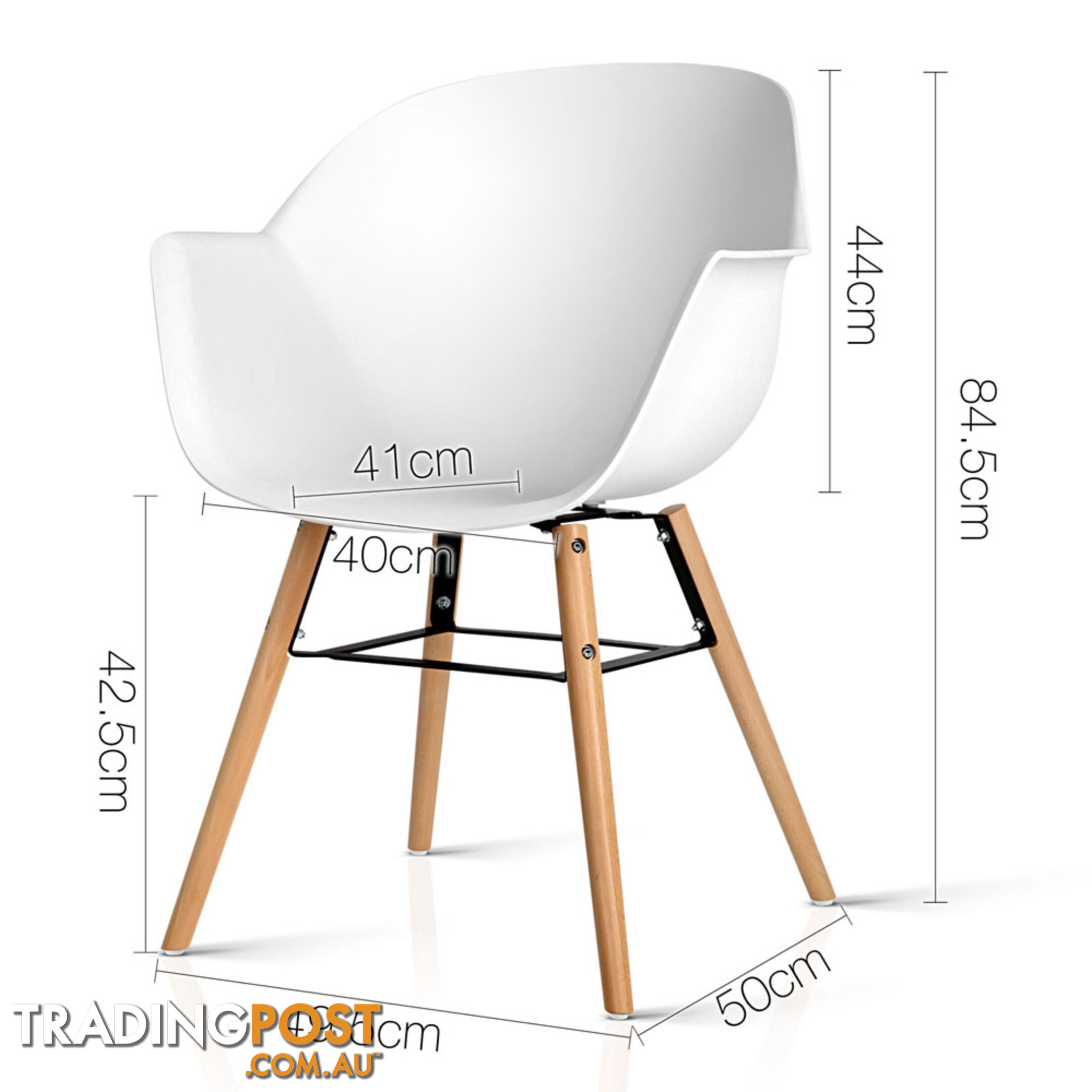 Set of 2 Eames Replica DAW Dining Chair