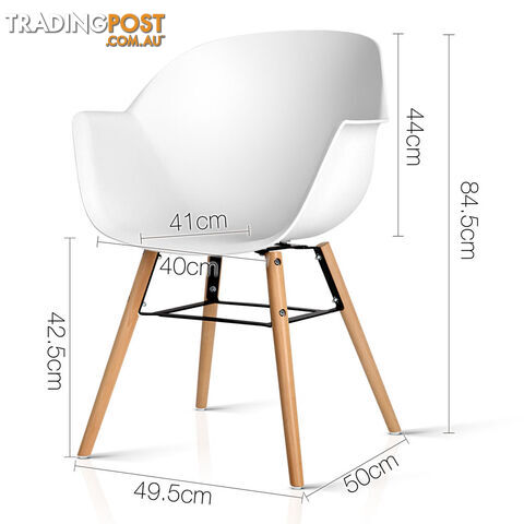 Set of 2 Eames Replica DAW Dining Chair