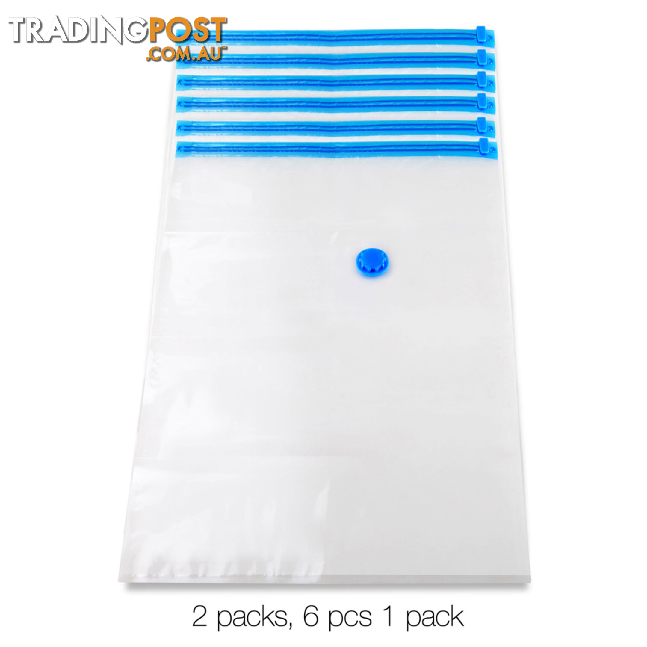 Set of 12 Vaccuum Storage Bags 60 x 80cm