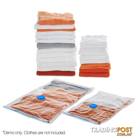 Set of 12 Vaccuum Storage Bags 60 x 80cm