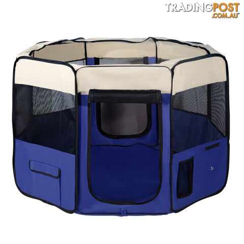 Pet Dog Puppy Cat Exercise Playpen Crate Cage Tent Blue