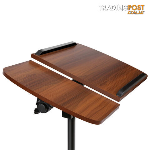 Mobile Adjustable Laptop Desk - Walnut