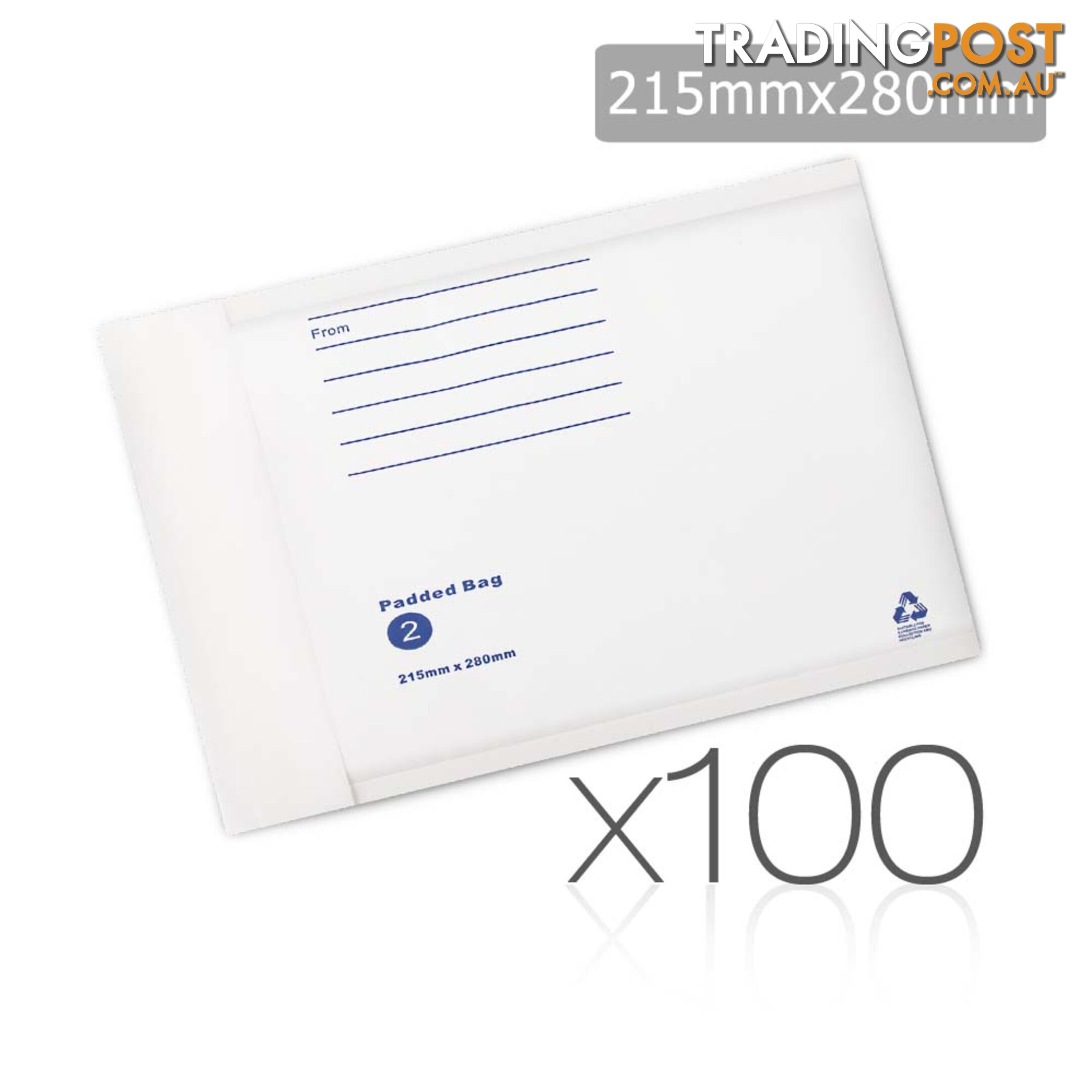 Bubble Padded Mail Envelopes 100pcs 215mm x 280mm