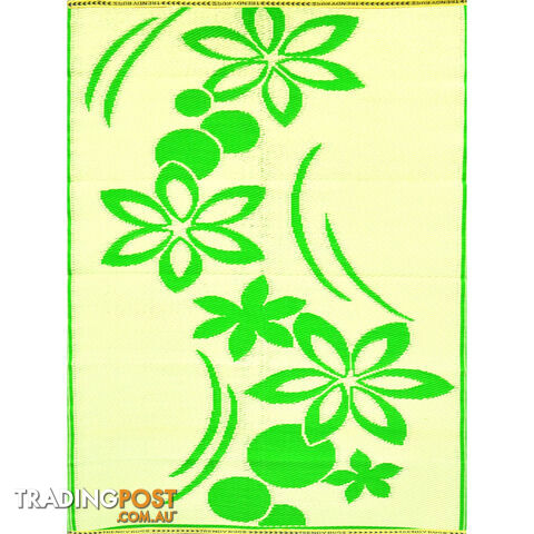 Flower Rug Green & Cream 150x240cm - photo 3 of 4