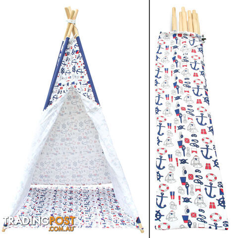 4 Poles Teepee Tent w/ Storage Bag