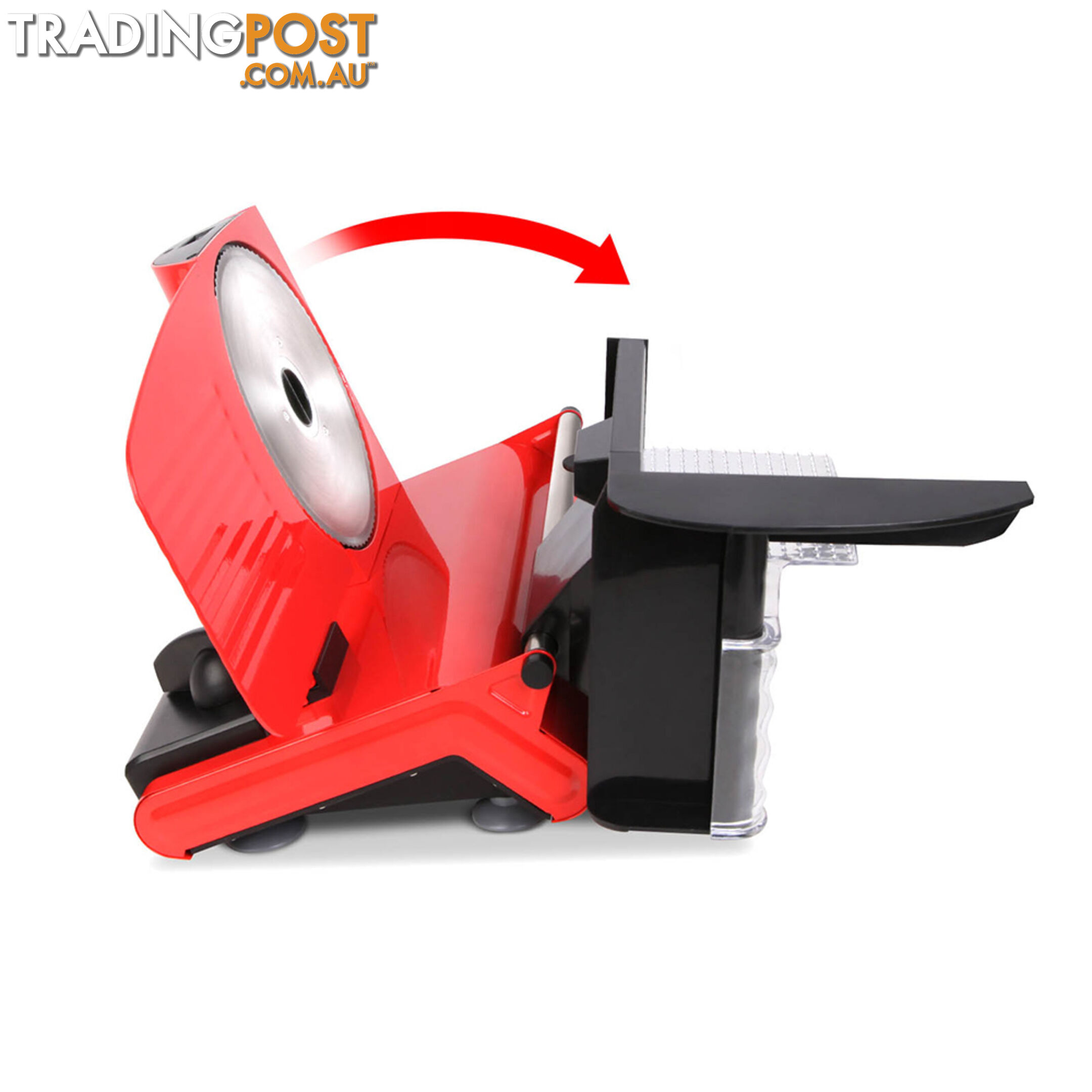 150W  Meat Slicer with Stainless Steel Blade - Red