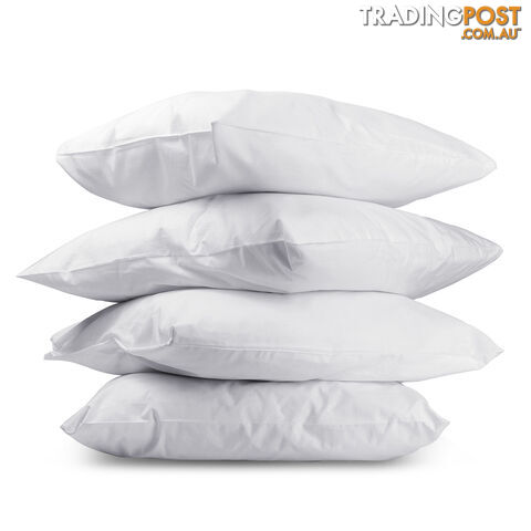 Set of 4 Pillows - 2 Soft & 2 Medium