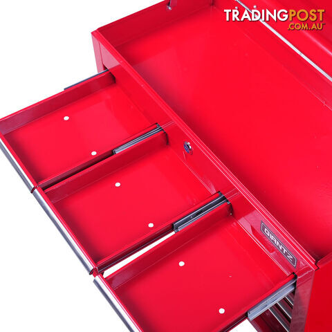 9 Drawers Tool Box Chest Red