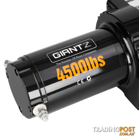 4500LBS Electric Winch ATV 4WD Steel Wire w/ Remote - photo 5 of 8