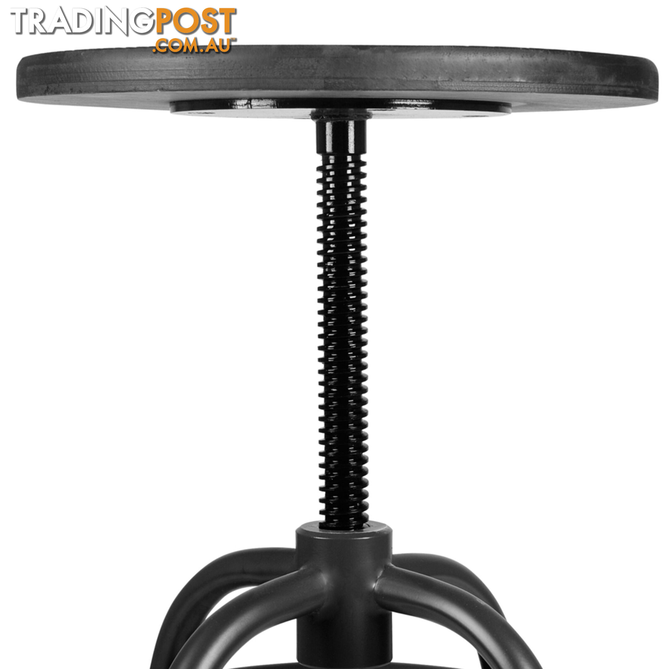 Vintage Retro Industrial Steel Bar Stool Swivel Chair