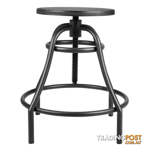 Vintage Retro Industrial Steel Bar Stool Swivel Chair