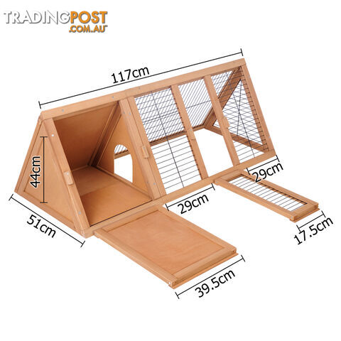 Rabbit Hutch Guinea Pig Chicken Ferret Cage Triangle