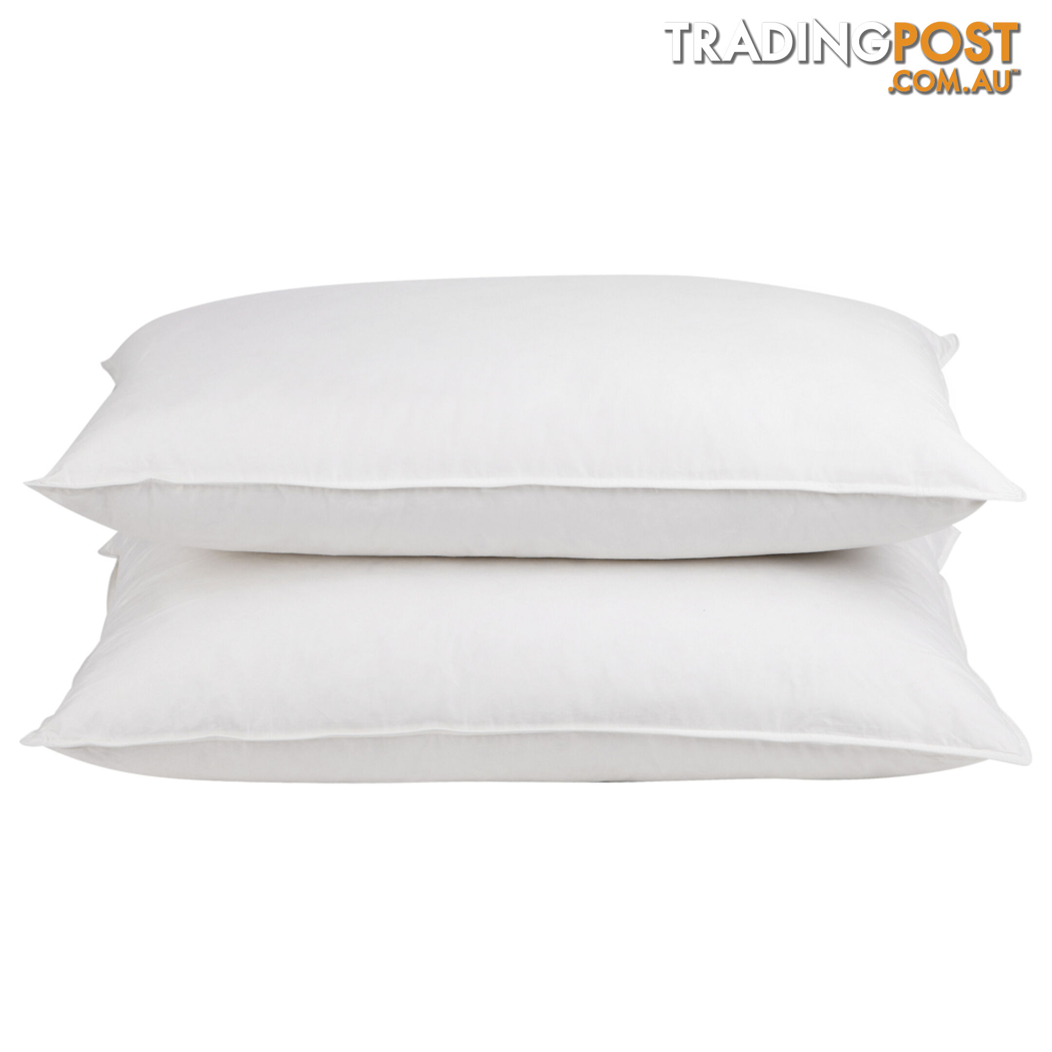 Set of 2 Duck Feather and Down Pillows