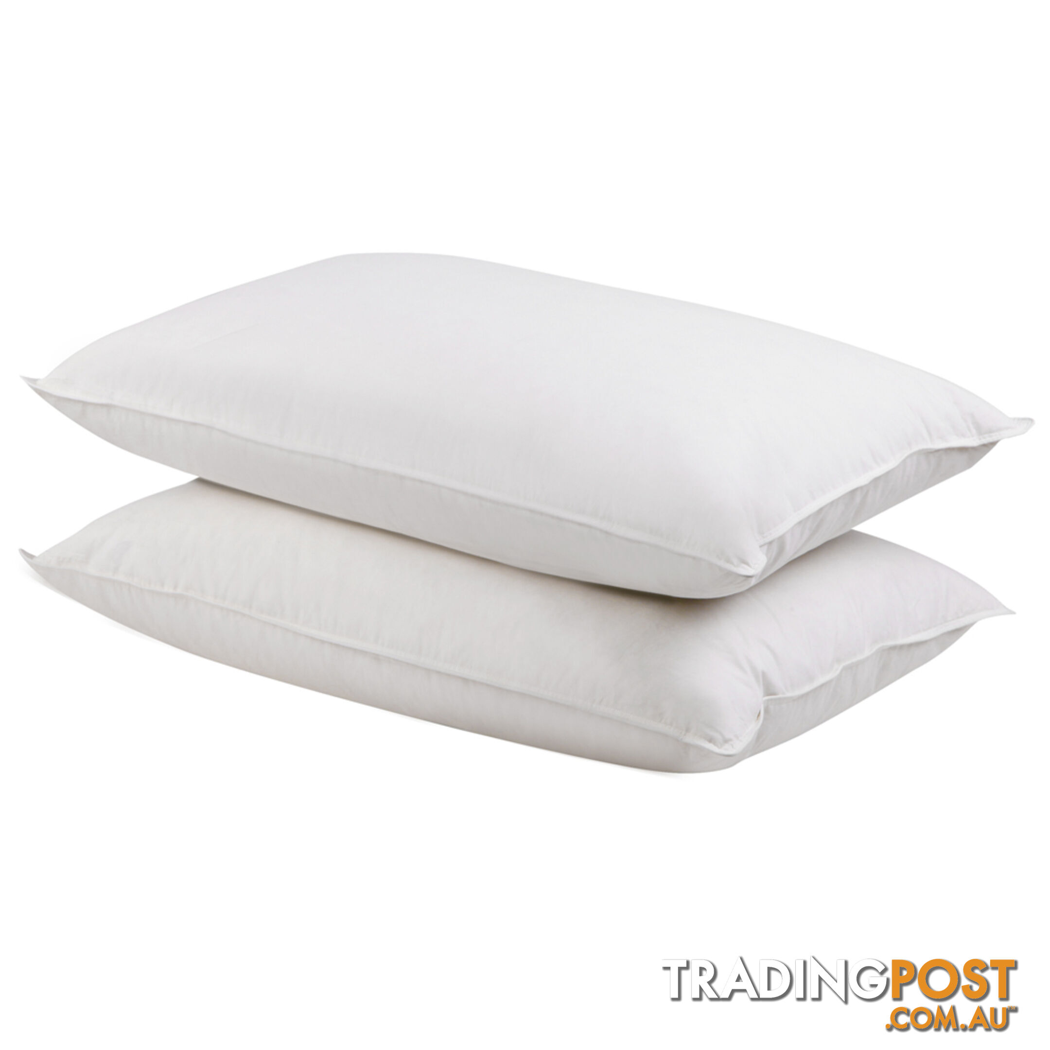 Set of 2 Duck Feather and Down Pillows