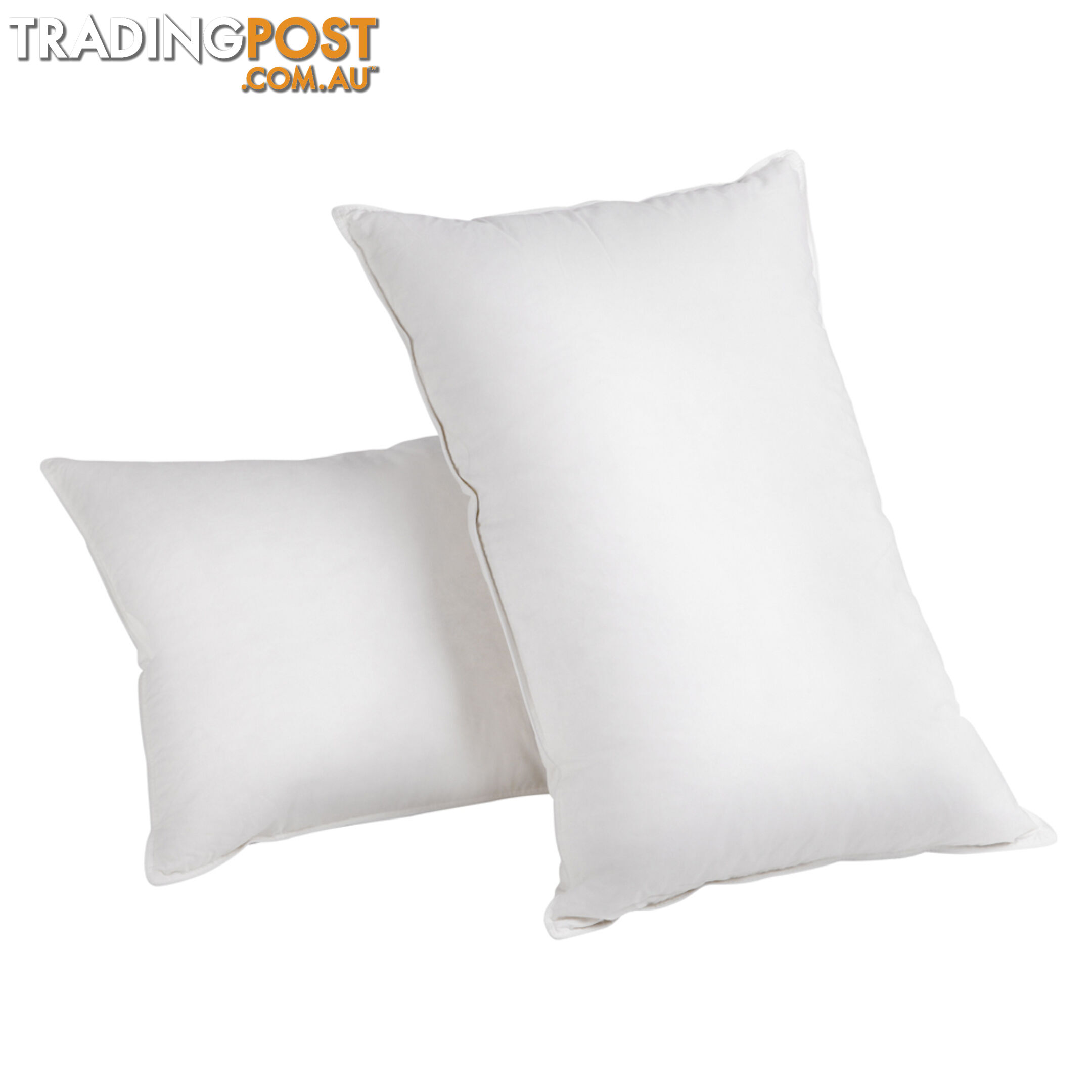 Set of 2 Duck Feather and Down Pillows