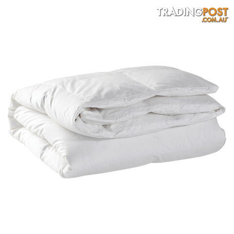 Duck Feather Down Quilt King White