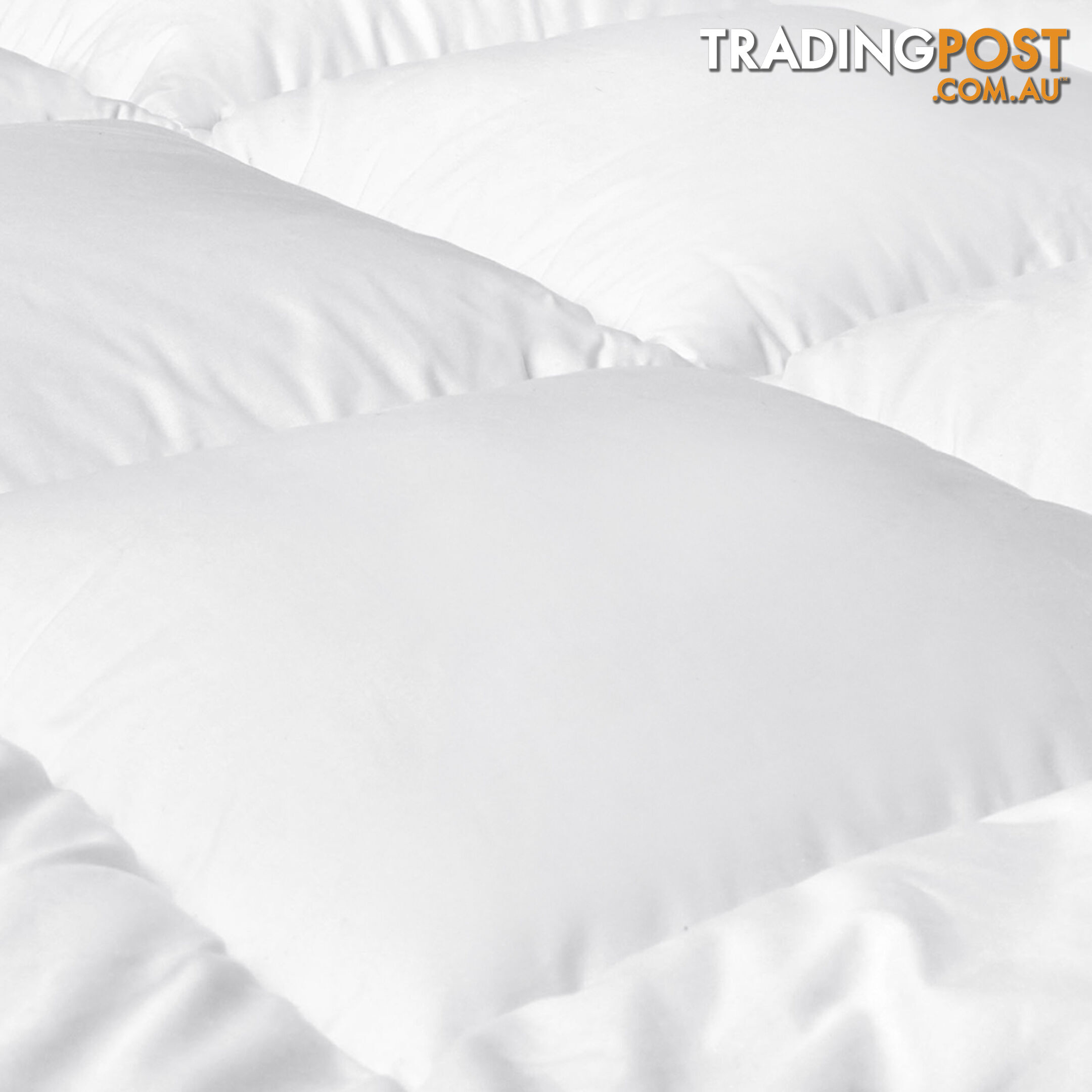 Duck Feather Down Quilt King White