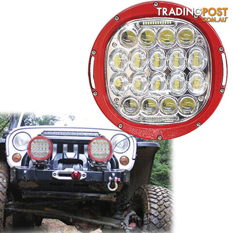 PAIR 185W CREE LED Driving Light Offroad Spotlights DRL Replace HID Bar 96W Red