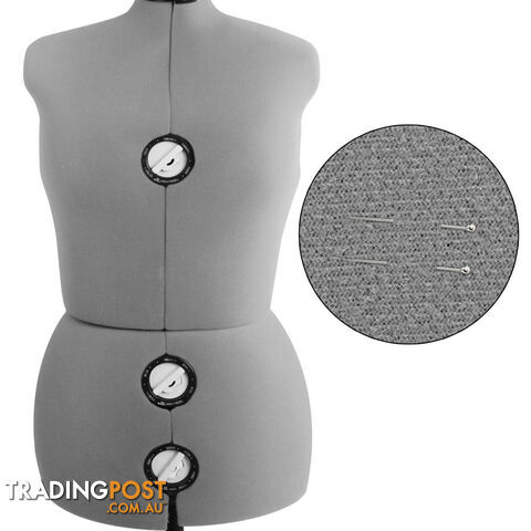 Adjustable Dressmaking Mannequin SZ14-20 - Grey