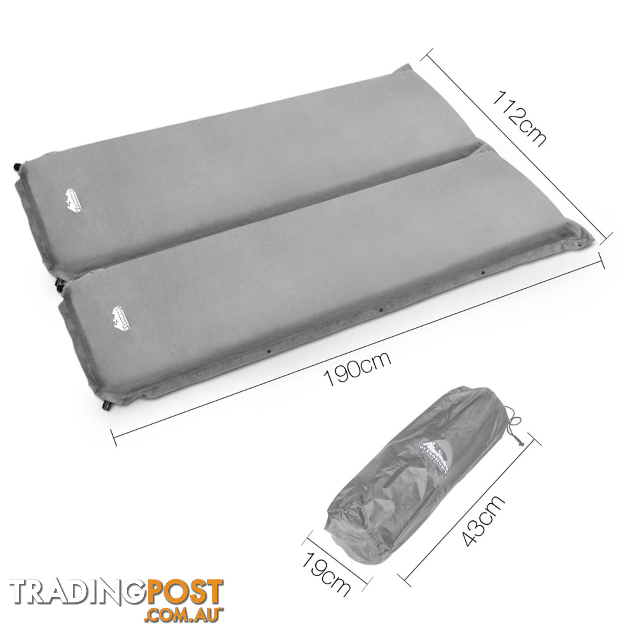 10cm Thick Self Inflating Camp Mat _ Double