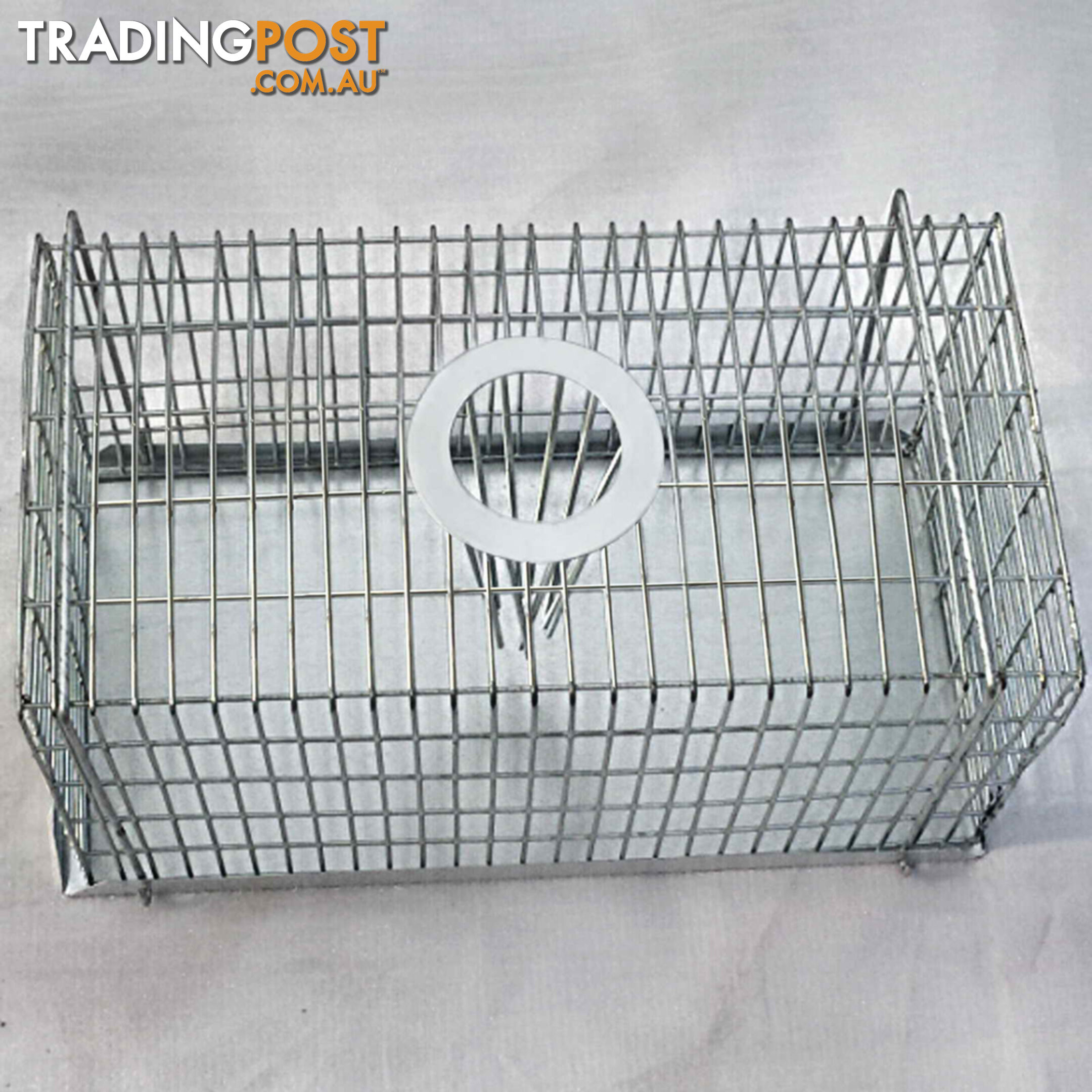 Set of 4 Humane Animal Trap Cage 21 x 13 x 9cm Silver