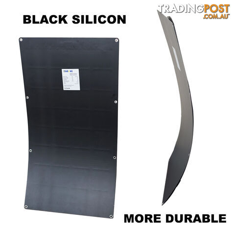 12V 100W Flexible Black Silicon Solar Panel Generator Power Mono Charging Kit