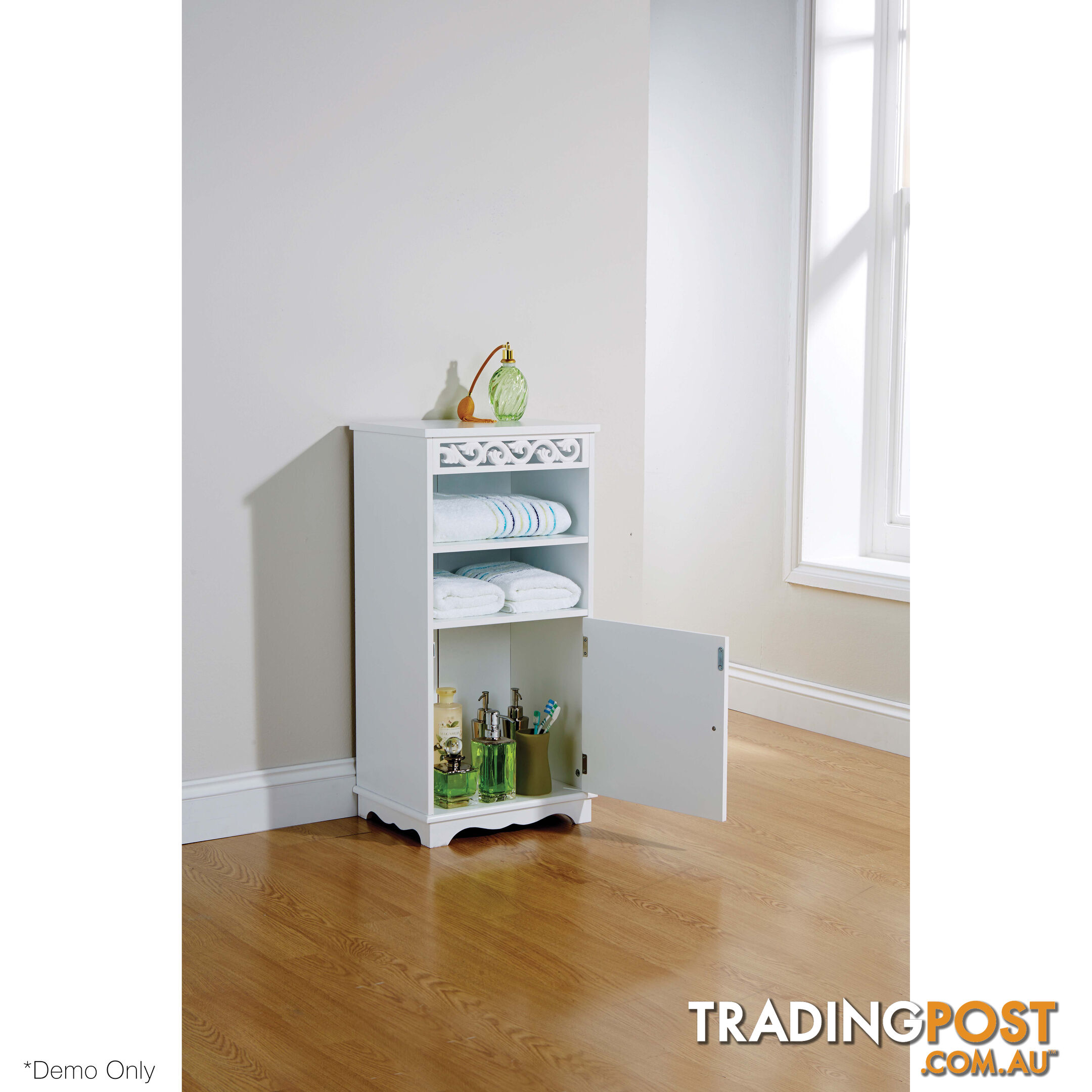 Lure Floor Cupboard in WHITE