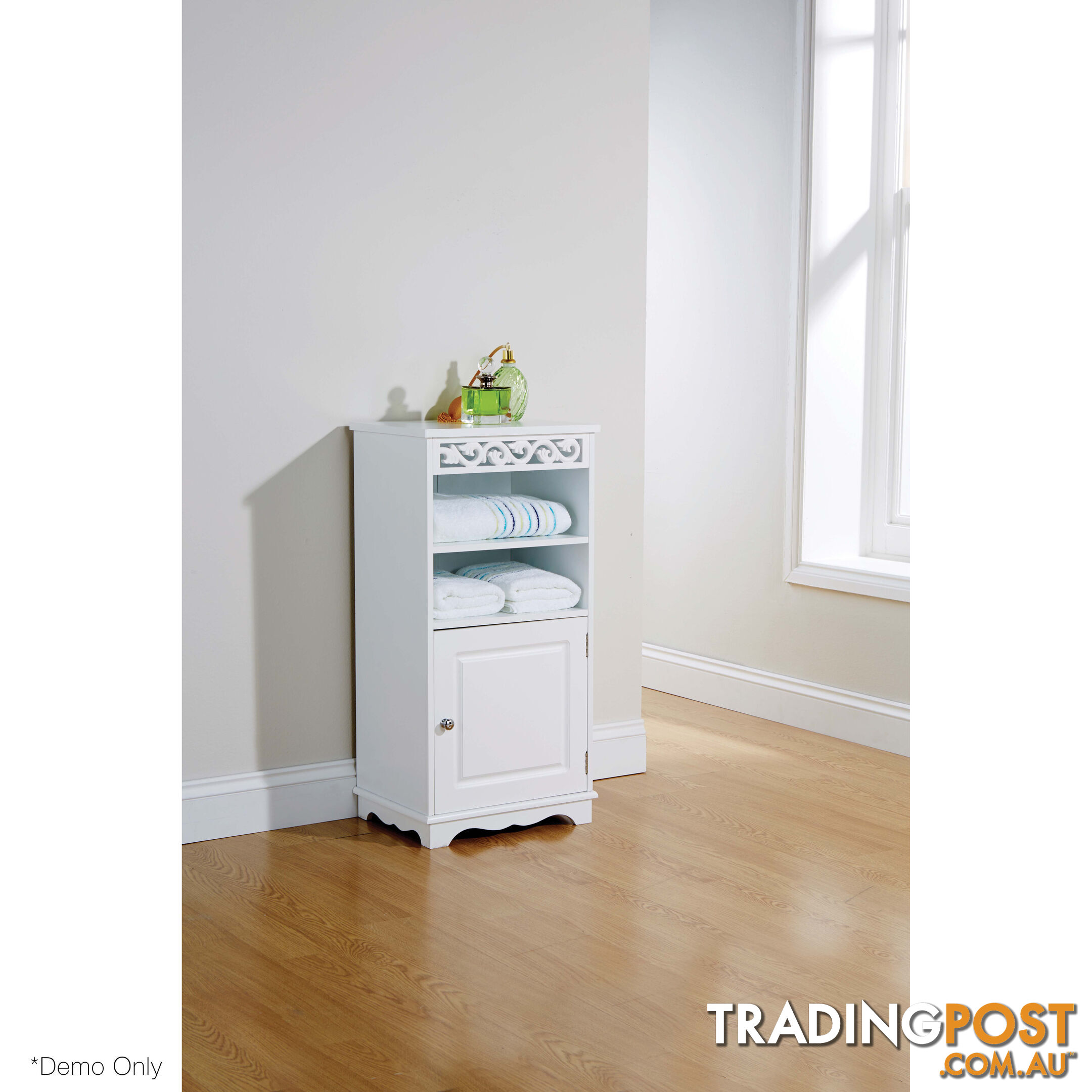 Lure Floor Cupboard in WHITE