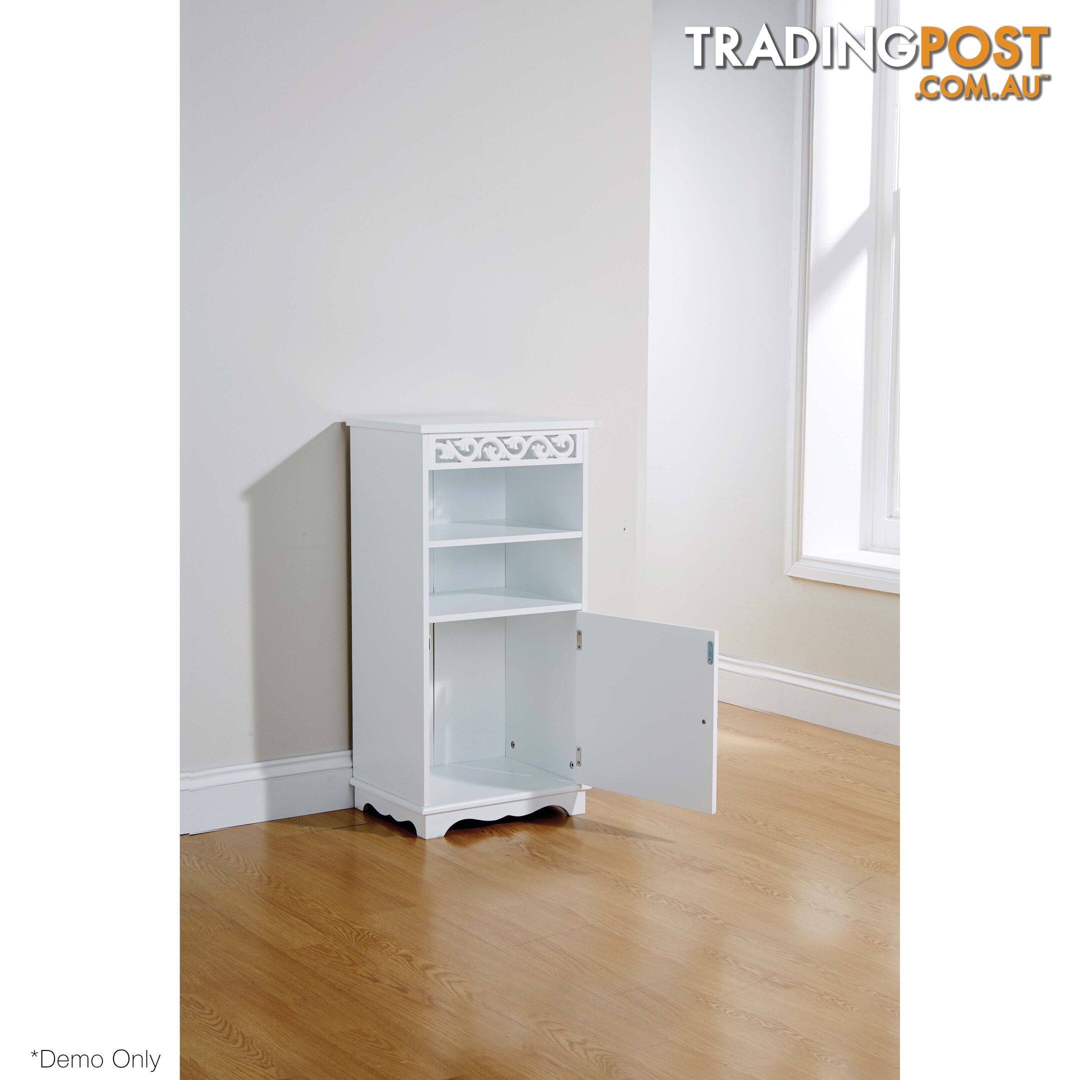 Lure Floor Cupboard in WHITE