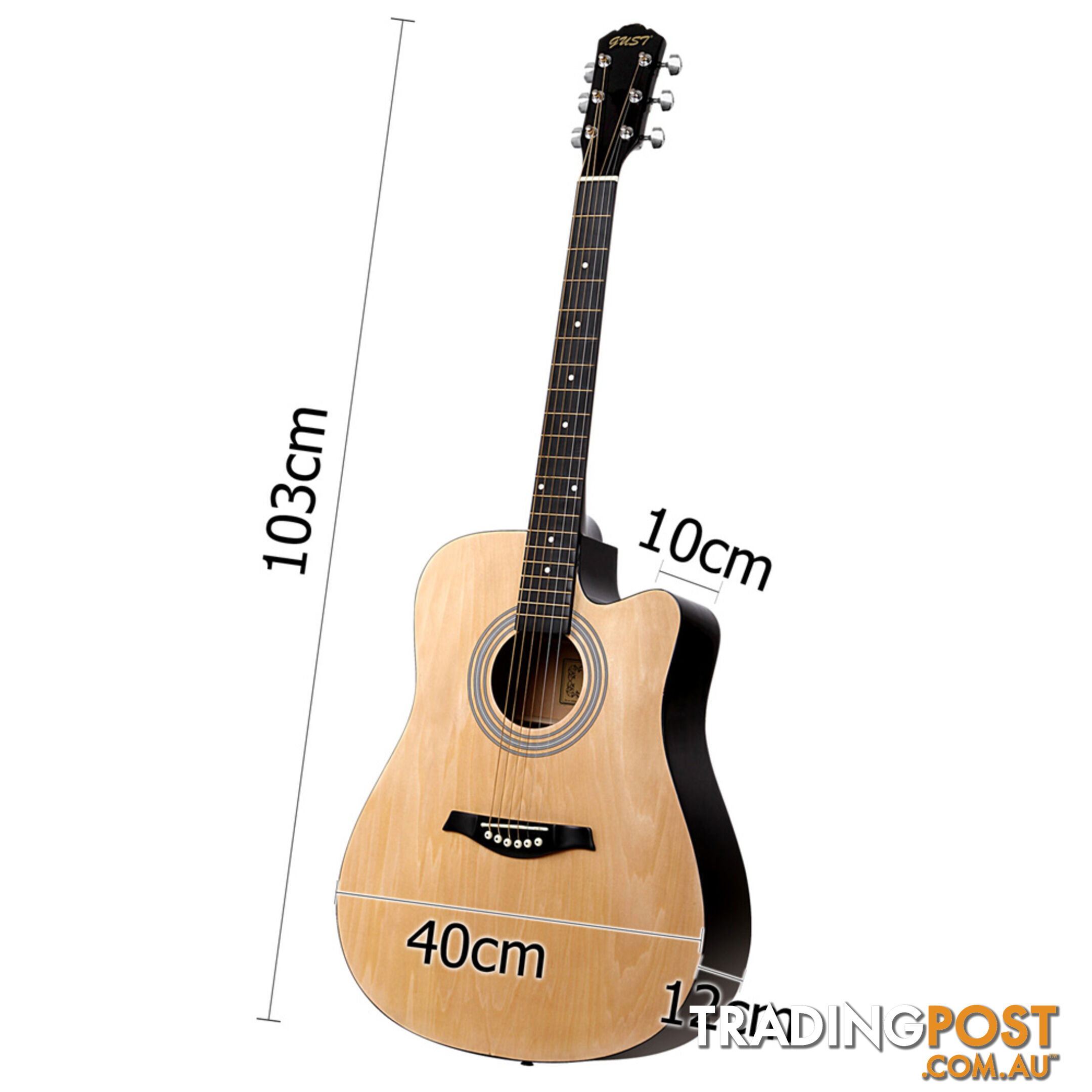 41" 5- Band EQ Electric Acoustic Guitar Full Size Natural