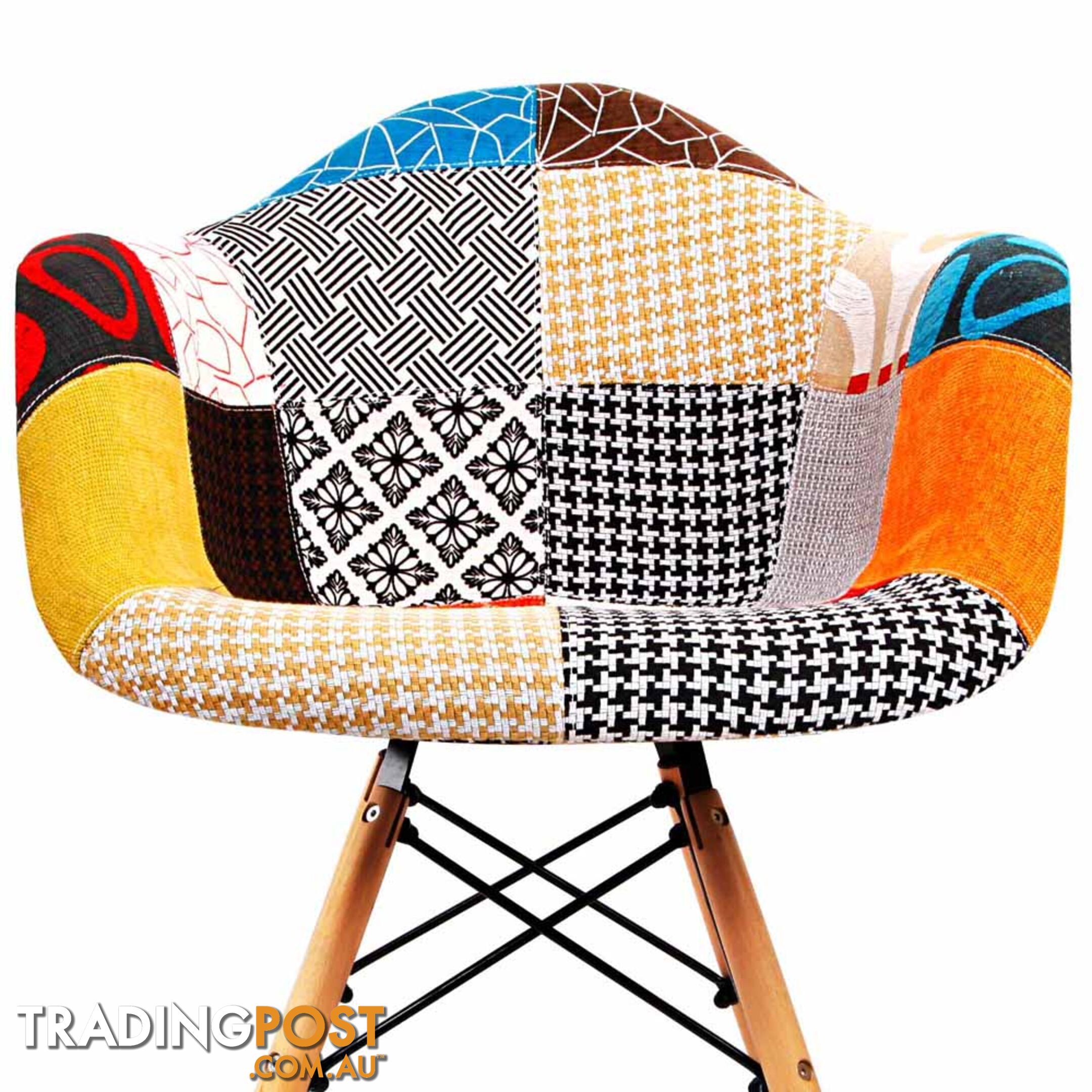 Set of 2 Replica Eames Armchairs Fabric