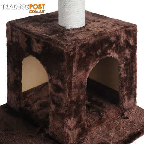 Cat Scratching Poles Post Furniture Tree House Brown