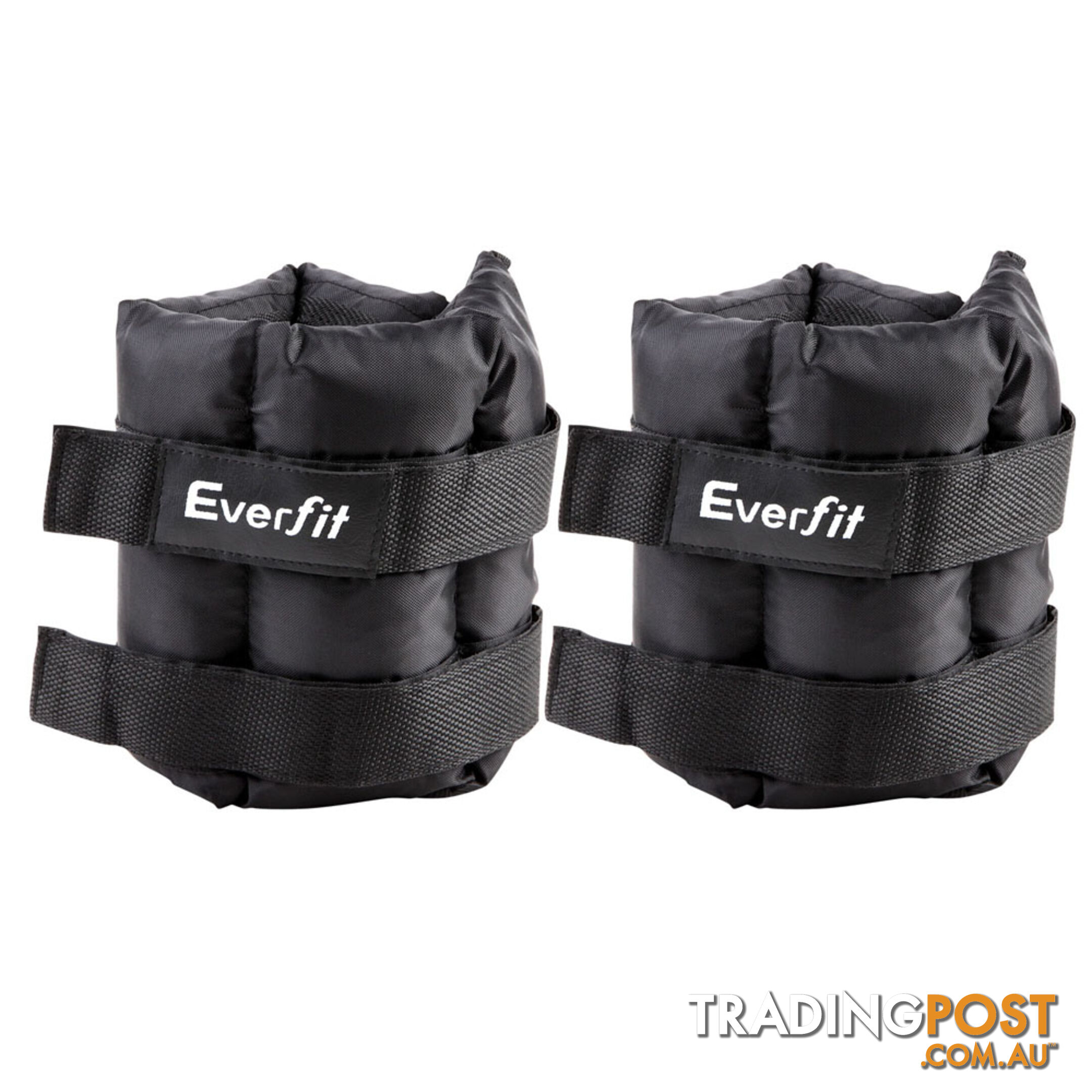 Set of 2 5 kg Wrist Ankle Weights Gym Training w/ Adjustable Pair Strap