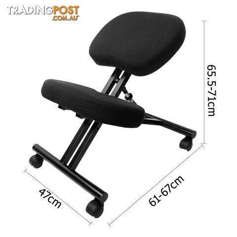 Adjustable Kneeling Chair Office Stool Black - photo 2 of 8