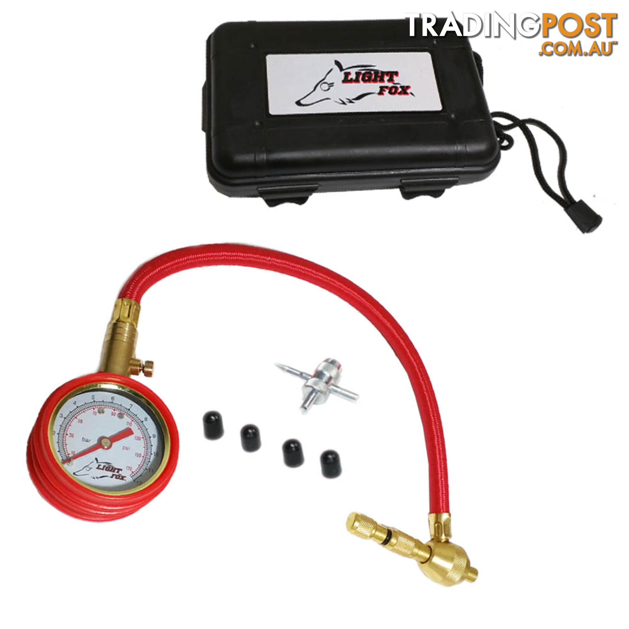 Rapid Tyre/Tire Deflator Air Deflators 4WD With Pressure Gauge Valve Tool