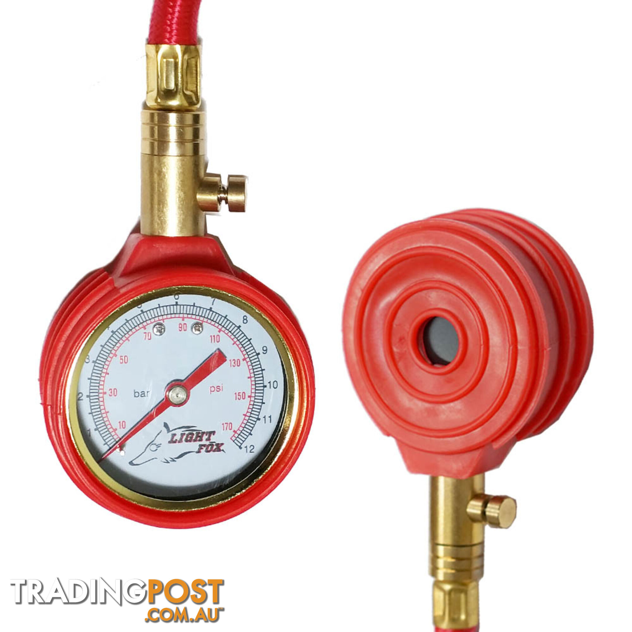 Rapid Tyre/Tire Deflator Air Deflators 4WD With Pressure Gauge Valve Tool