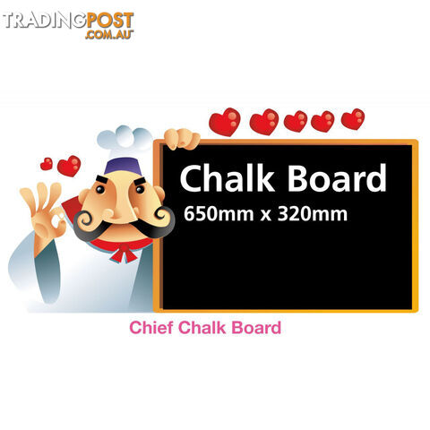 Funky Chef Menu Chalk Board Black Board Wall Stickers