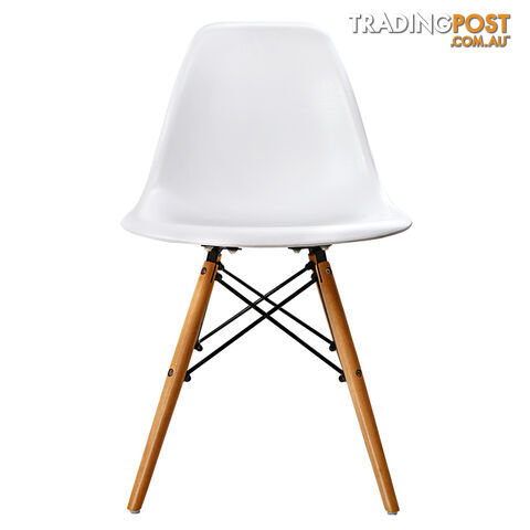 Set of 4 Dining Chair White