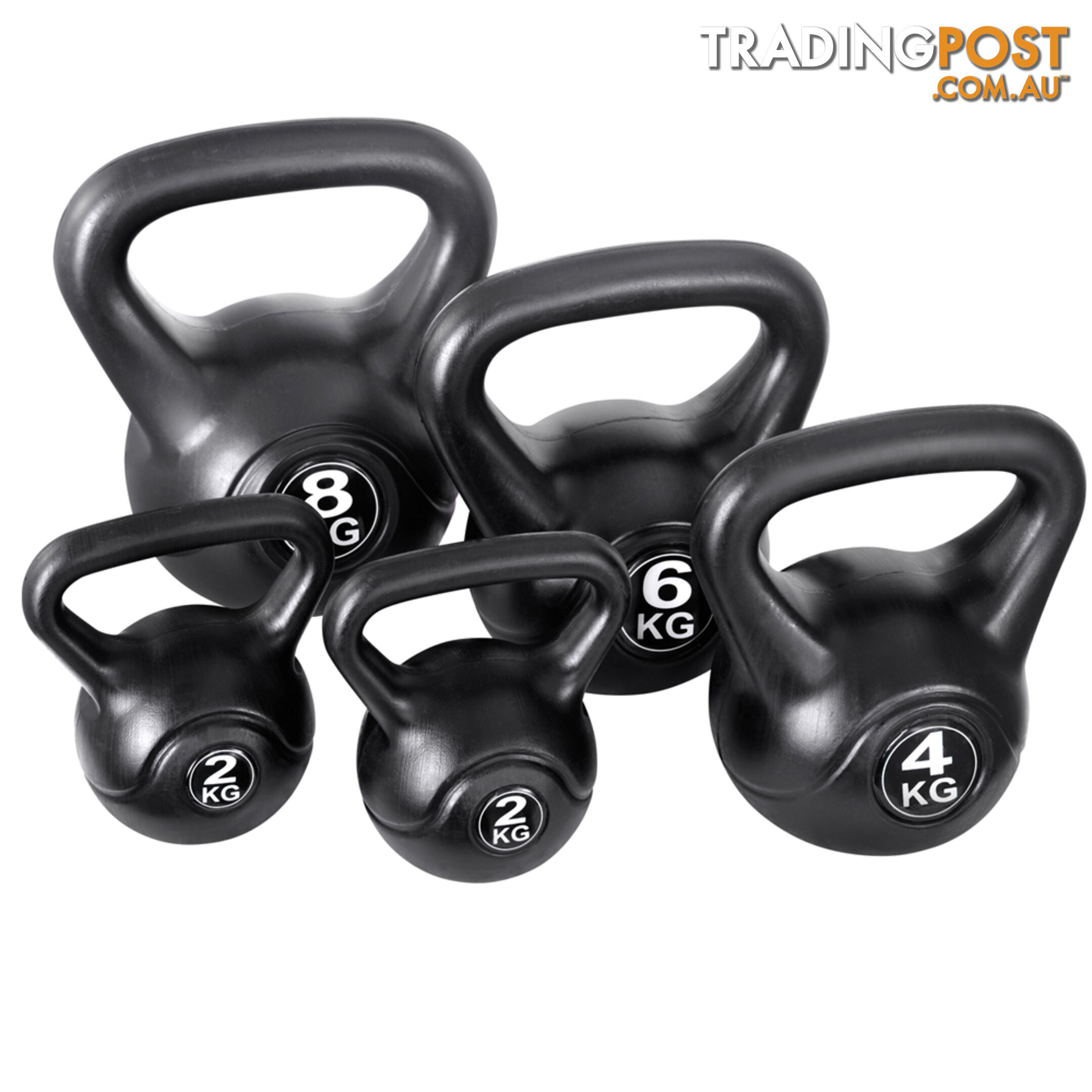 Set of 5 Kettle Bells Fitness Exercise Kit