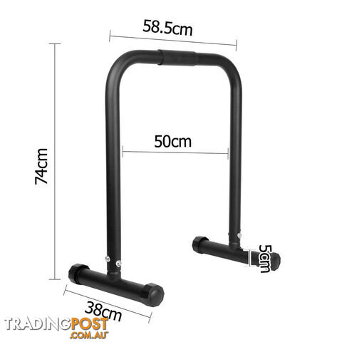 Fitness Chin Up Dip Parallel Bars Black