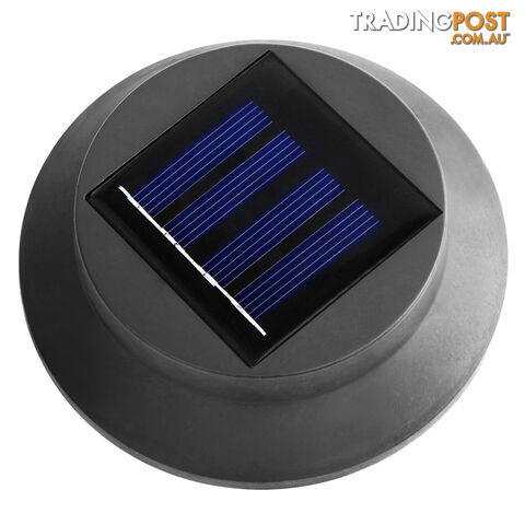 Set of 8 Solar Gutter Light - Black