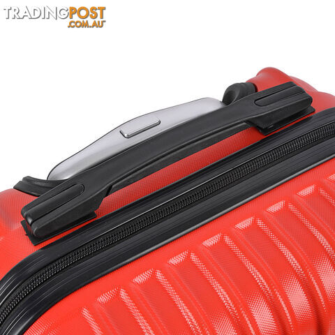 Set of 2 Hard Shell Travel Luggage with TSA Lock - Red