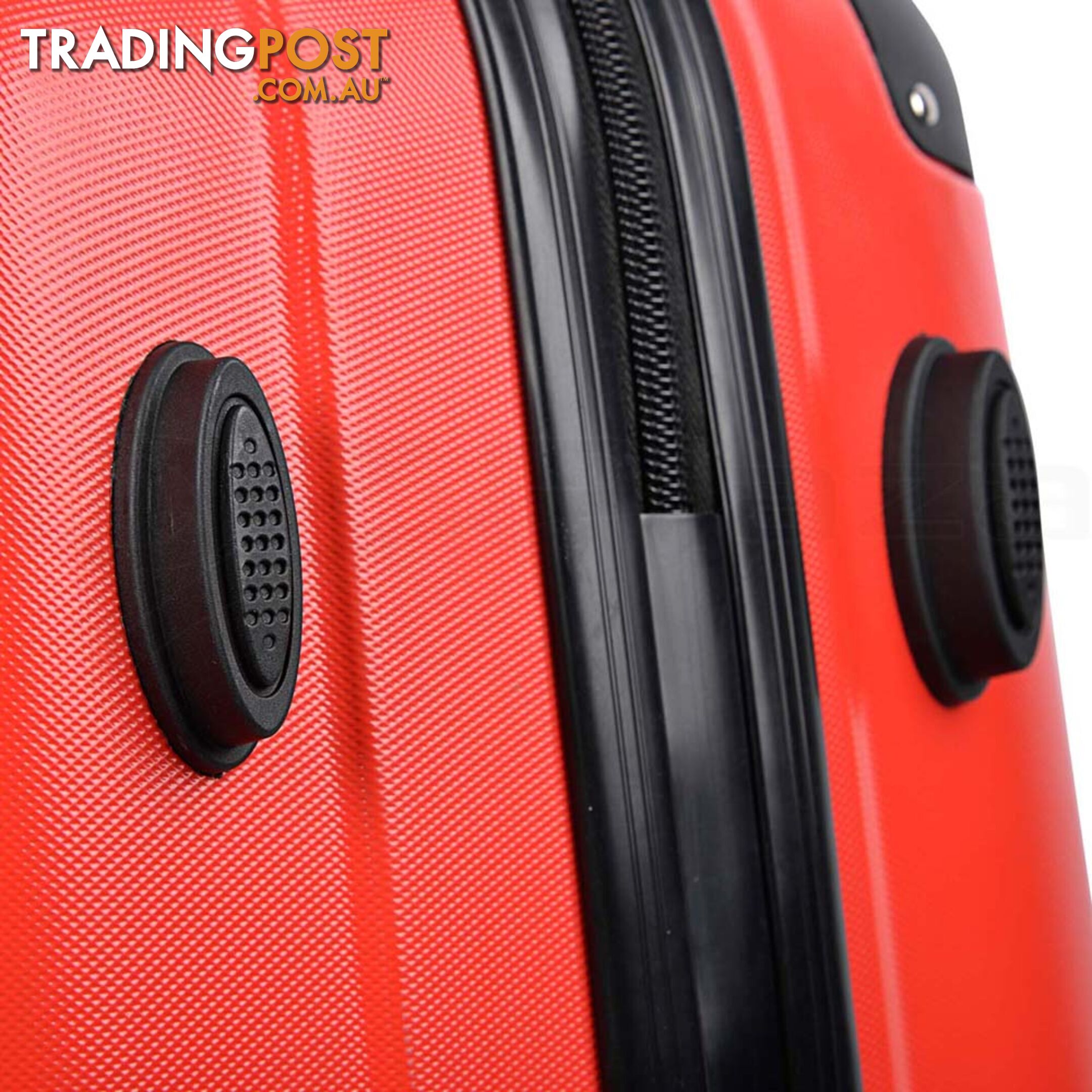 Set of 2 Hard Shell Travel Luggage with TSA Lock - Red