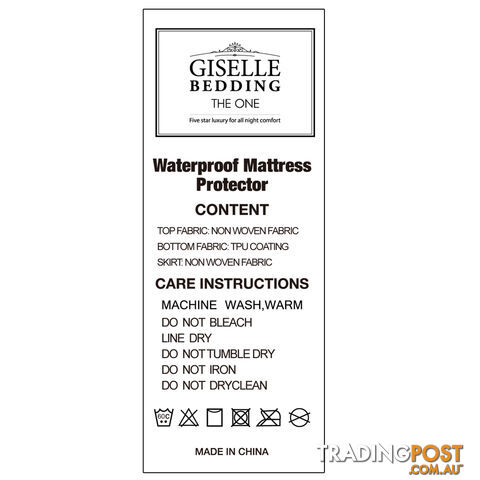 Waterproof Non-Woven Mattress Protector - Double