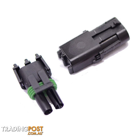2PCS KITS 2 WAY 1.5MM WATERPROOF AUTO ELECTRICAL WIRE CABLE CONNECTOR PLUG - photo 2 of 4